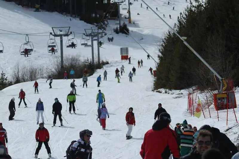Ski slope in Bansko