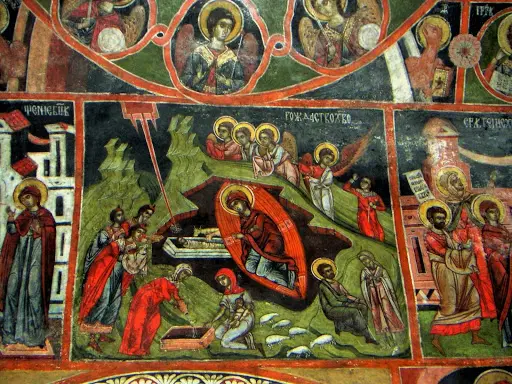 Иконопис в църква в село Добърско