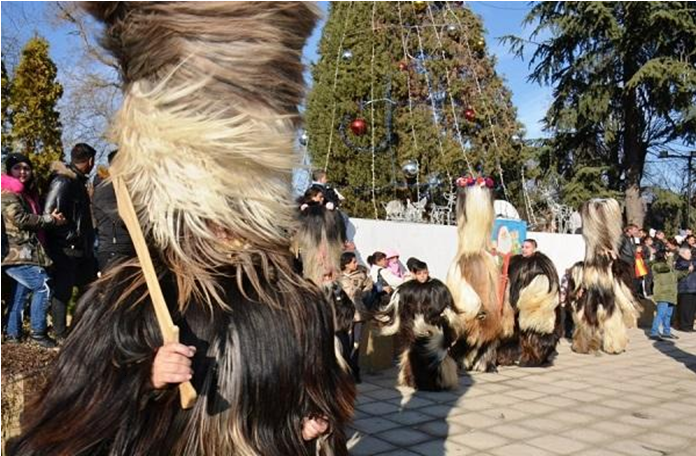 Traditional Kukericarnival in the town of Bansko