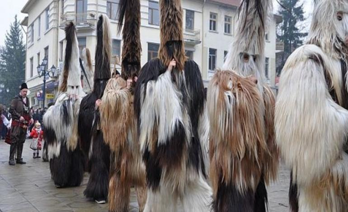 Traditional Kukericarnival in the town of Bansko
