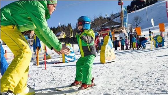 Децата и карането на ски